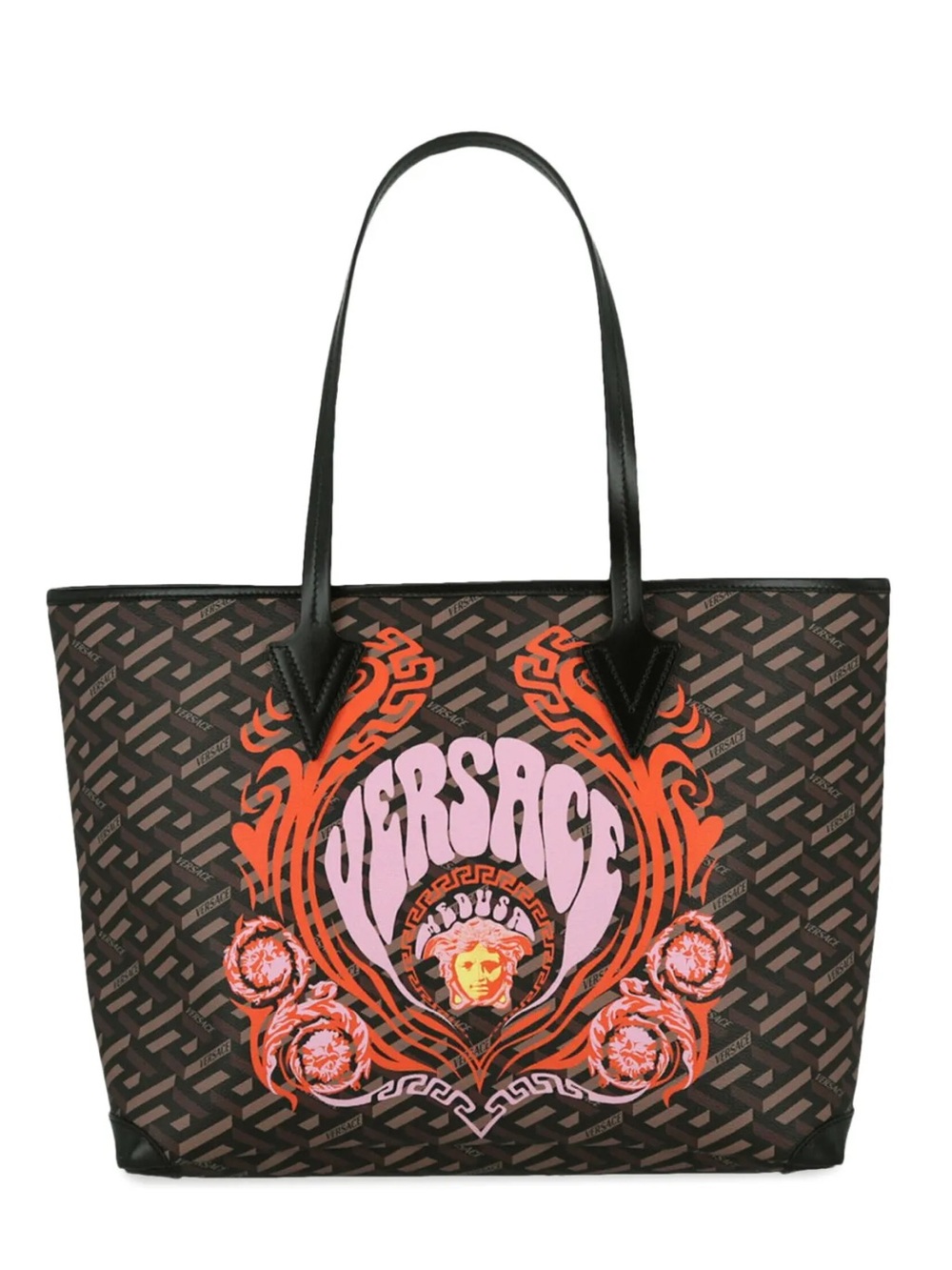 NWT Versace Medusa Greco Graffiti Logo Tote